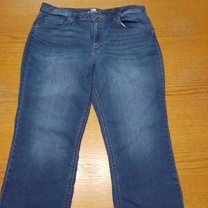 Lee Riders Midrise Capri Blue Jeans